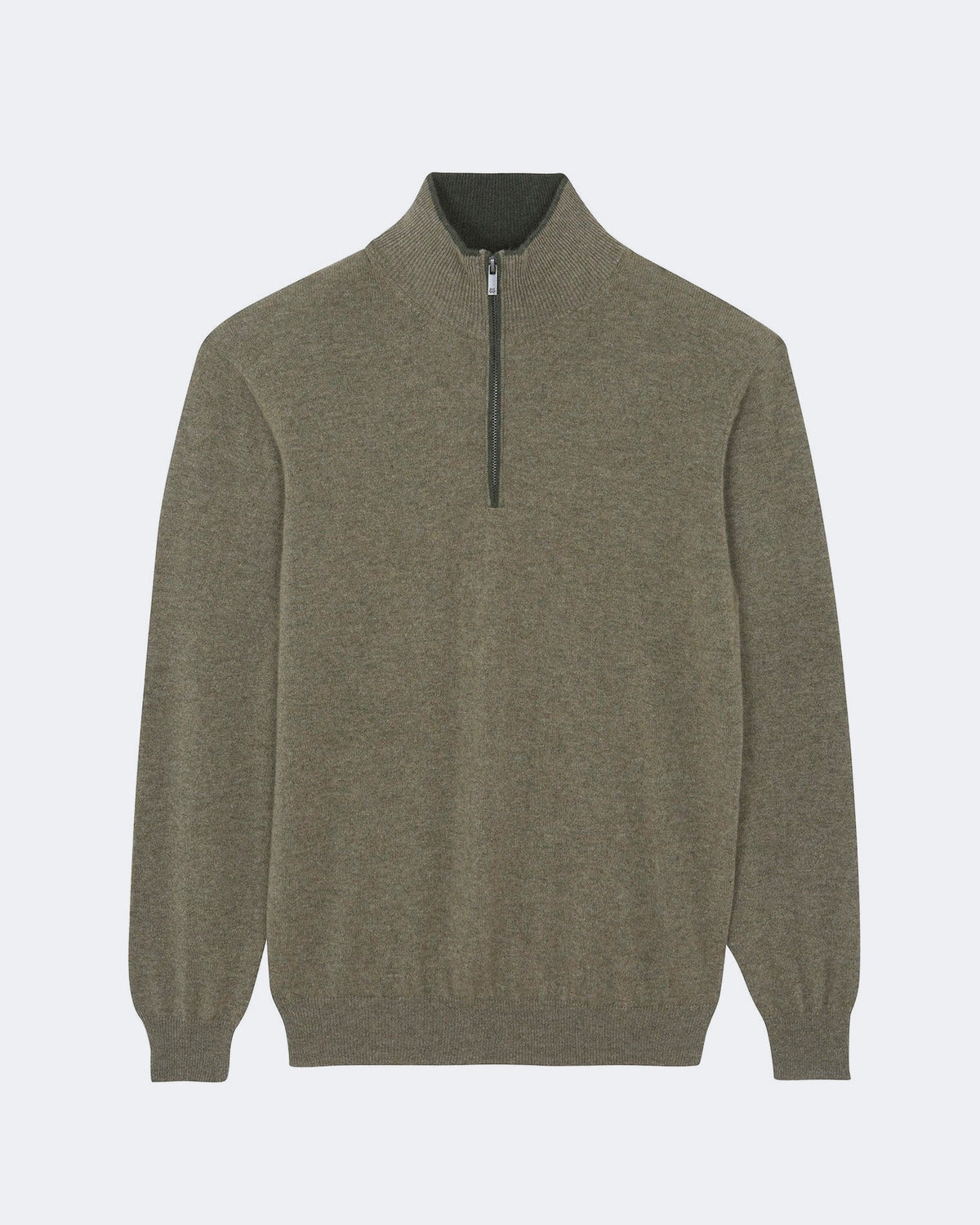 Pull en cachemire kaki pour homme - Kujten packshot