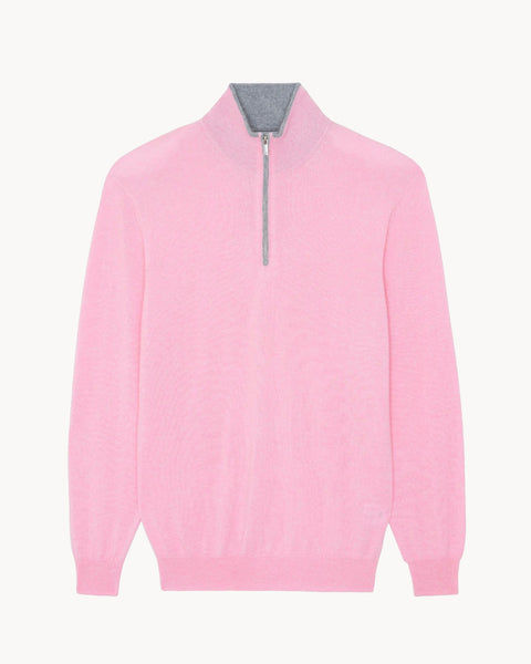 Pull Femme Terry Lane Rose Et Blanc - Taille XL - Mélange Cachemire (neuf Avec étiquettes)