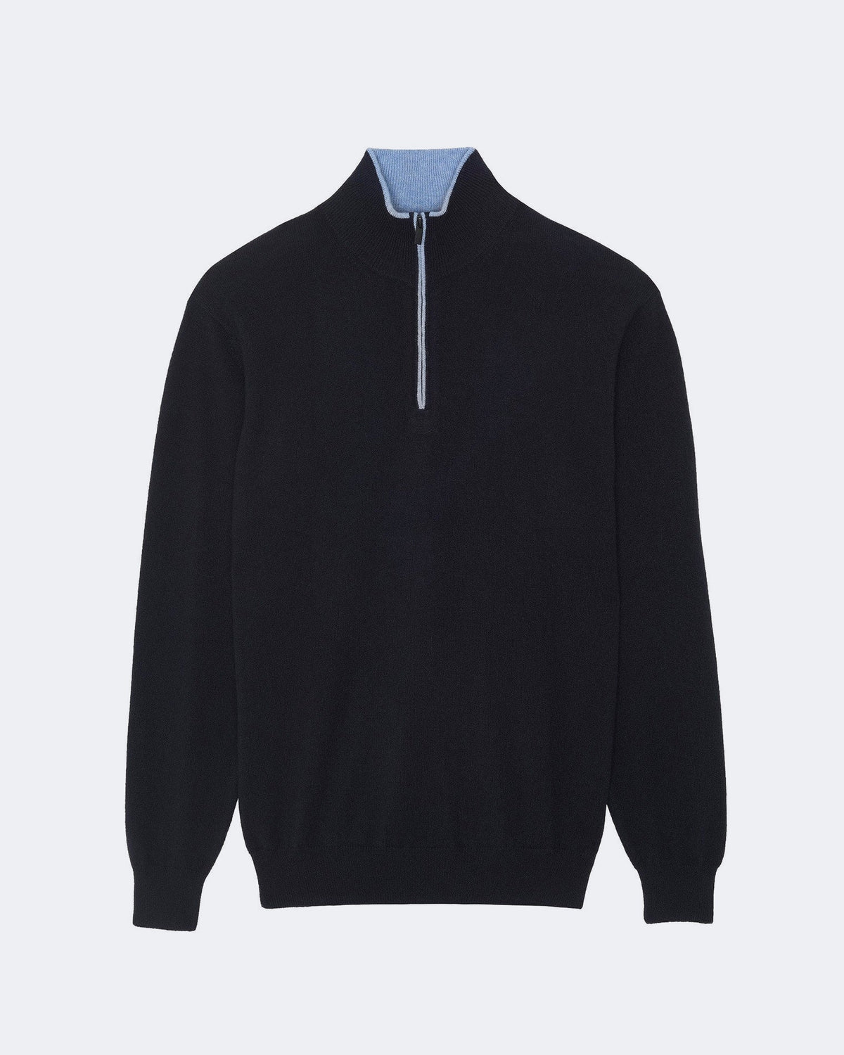 Pull en cachemire bleu pour homme - Kujten packshot