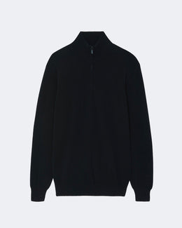 Pull en cachemire noir pour homme - Kujten packshot