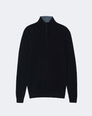 Pull en cachemire noir pour homme - Kujten packshot
