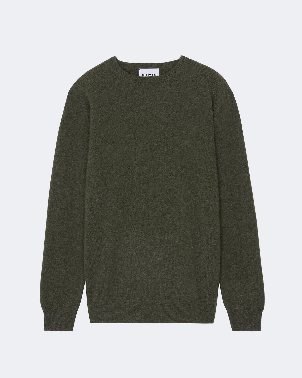 Pull en cachemire kaki pour homme - Kujten packshot