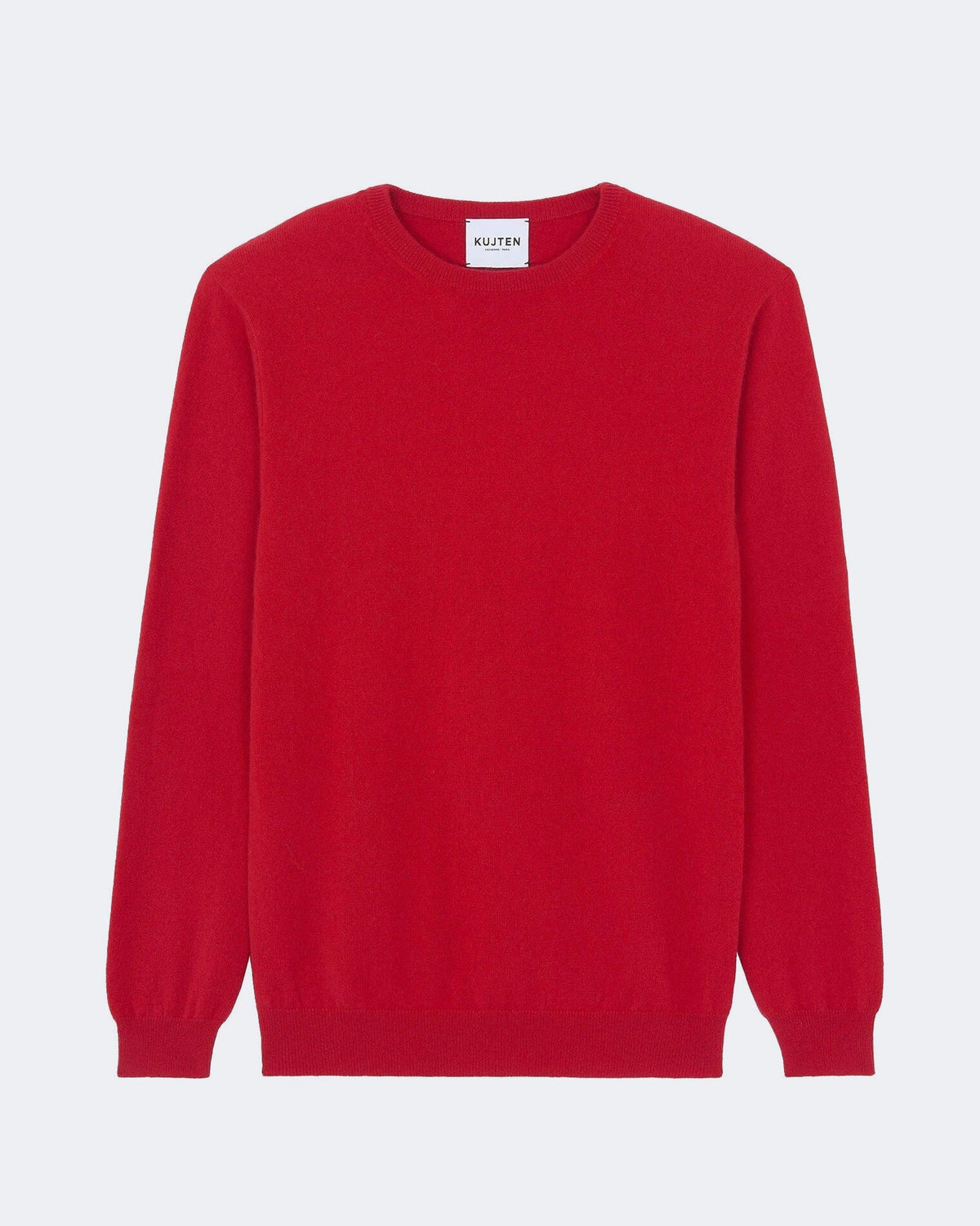 Pull en cachemire rouge pour homme - Kujten packshot