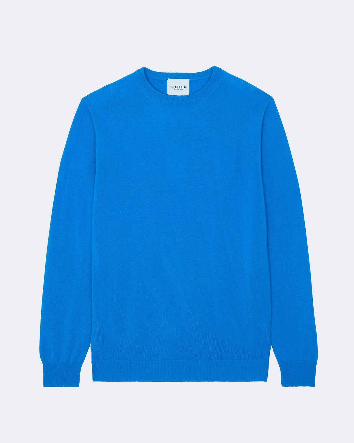 Pull en cachemire bleu pour homme - Kujten packshot