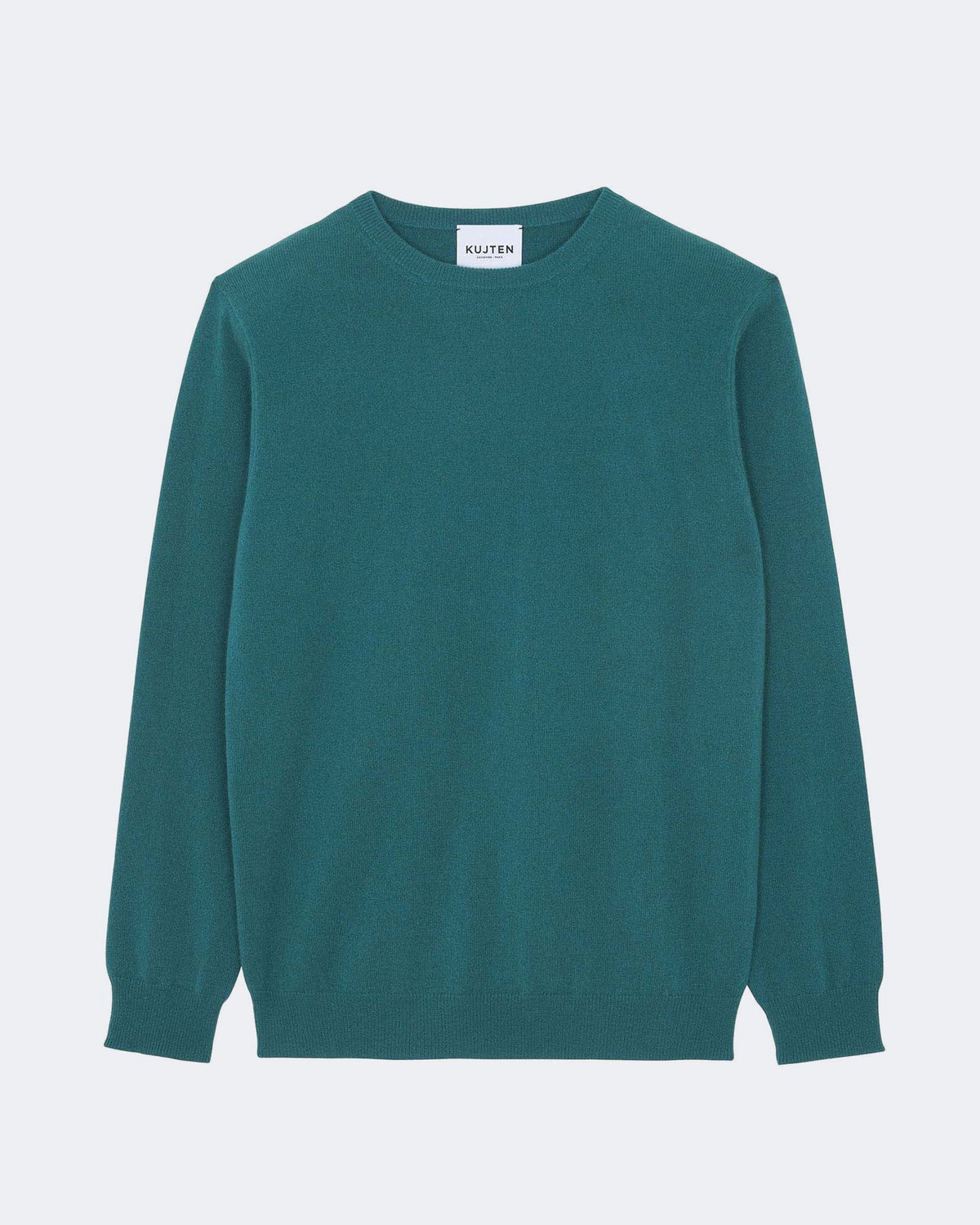 Pull en cachemire vert pour homme - Kujten packshot