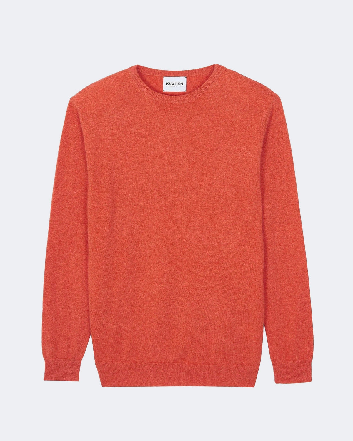 Pull en cachemire orange pour homme - Kujten packshot