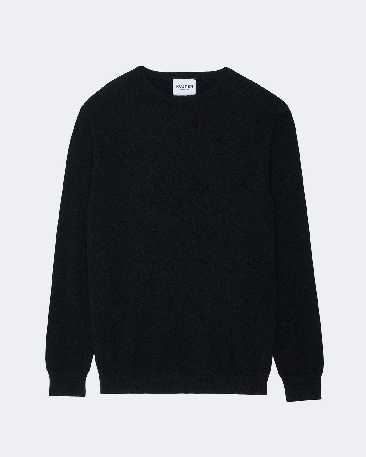 Pull en cachemire noir pour homme - Kujten packshot