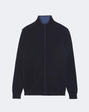 Gilet en cachemire bleu pour homme - Kujten packshot