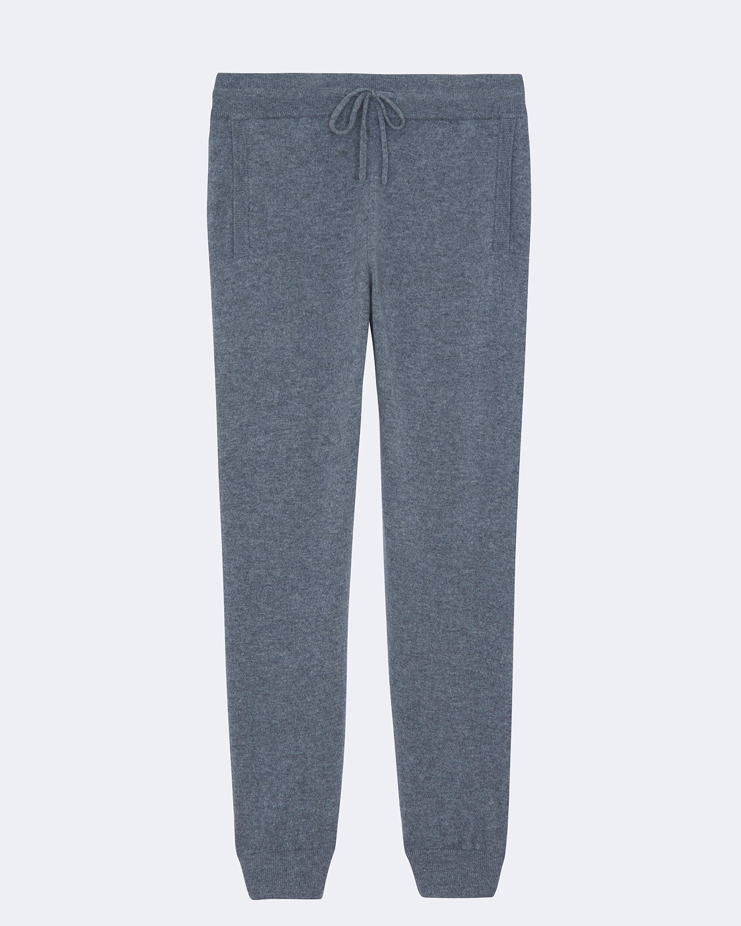 Man Coupe Straight Flannel Gray Cashmere Jogging | Kujten Cashmere
