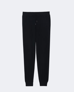 Jogging en cachemire noir pour homme - Kujten packshot