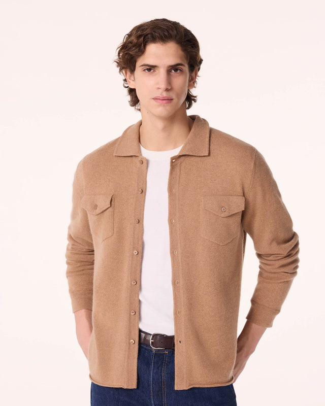Shirt Julius camelo brown - Image principale