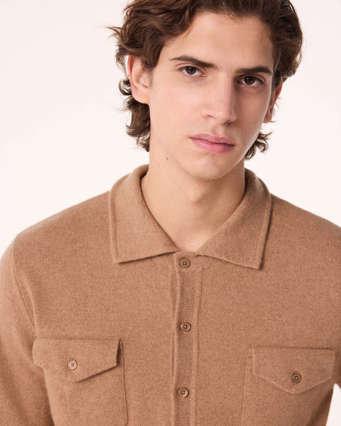 Shirt Julius camelo brown - Image principale
