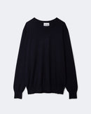 Pull en cachemire bleu pour homme - Kujten packshot