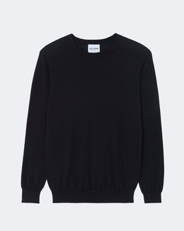 Pull en cachemire noir pour homme - Kujten packshot