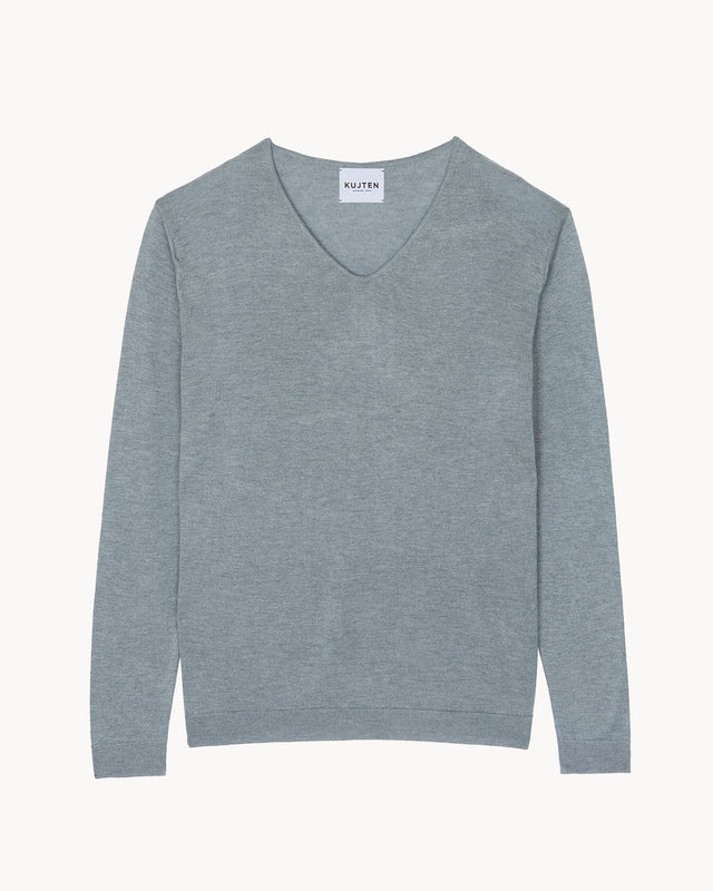 Pull Taar gris chiné - Image principale