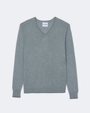 Pull en cachemire & soie gris pour homme - Kujten packshot