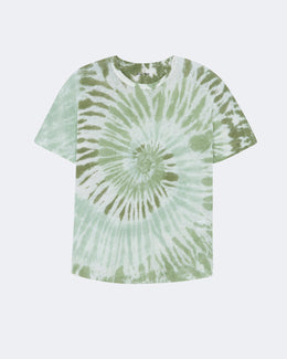 T-shirt karim tie dye tricotage jersey teinture tie and dye kaki - Kujten packshot