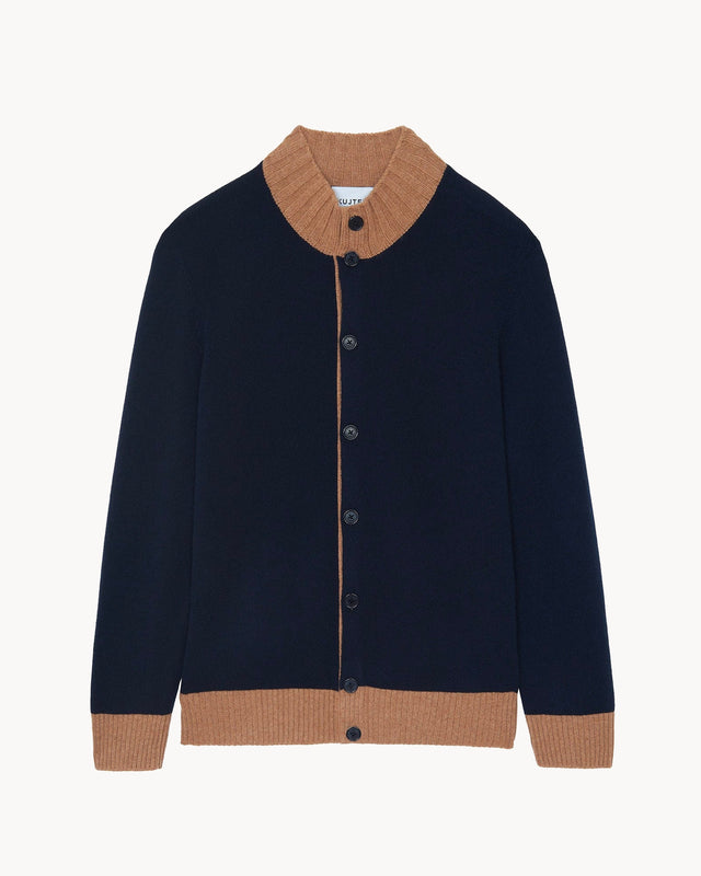 Cardigan Gianni dark navy blue - Image principale