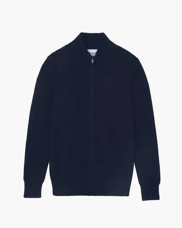 Cardigan Allan dark navy blue - Image principale