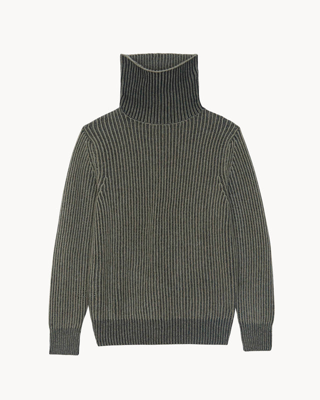 Pull Thomas kaki chiné - Image principale