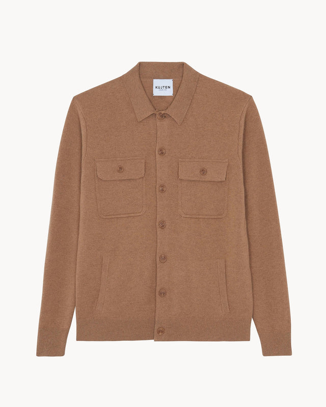 Overshirt Adam camelo brown - Image principale