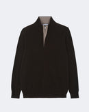 Pull en cachemire marron pour homme - Kujten packshot
