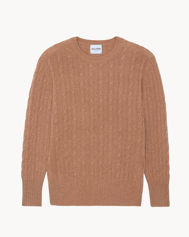 Pull Tomi marron camelo - Image principale