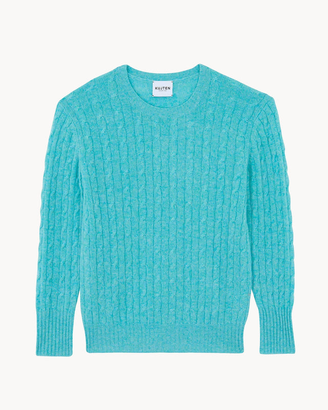Pull Tomi bleu turquoise pacific - Image principale