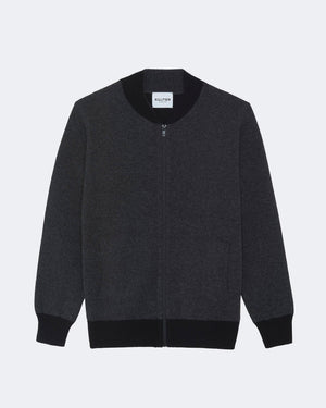 Veste en cachemire gris pour homme - Kujten packshot