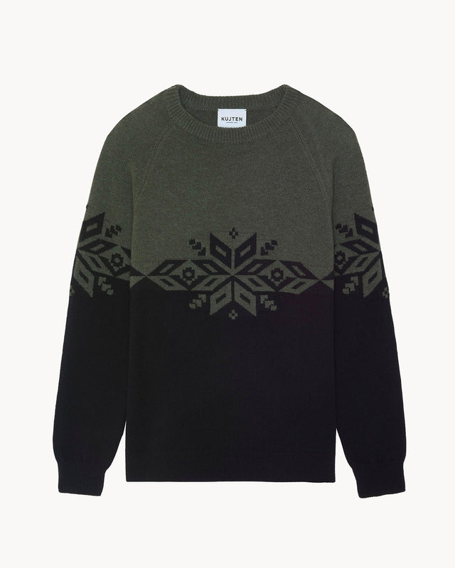 Pull Evert kaki foncé - Image principale