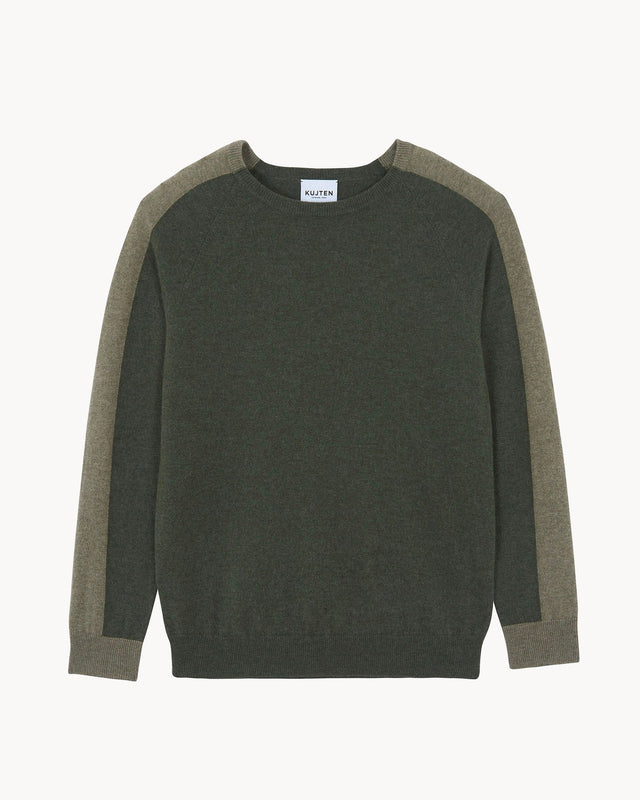 Sweater Ian dark khaki - Image principale