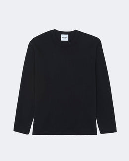 Pull en cachemire & coton noir pour homme - Kujten packshot