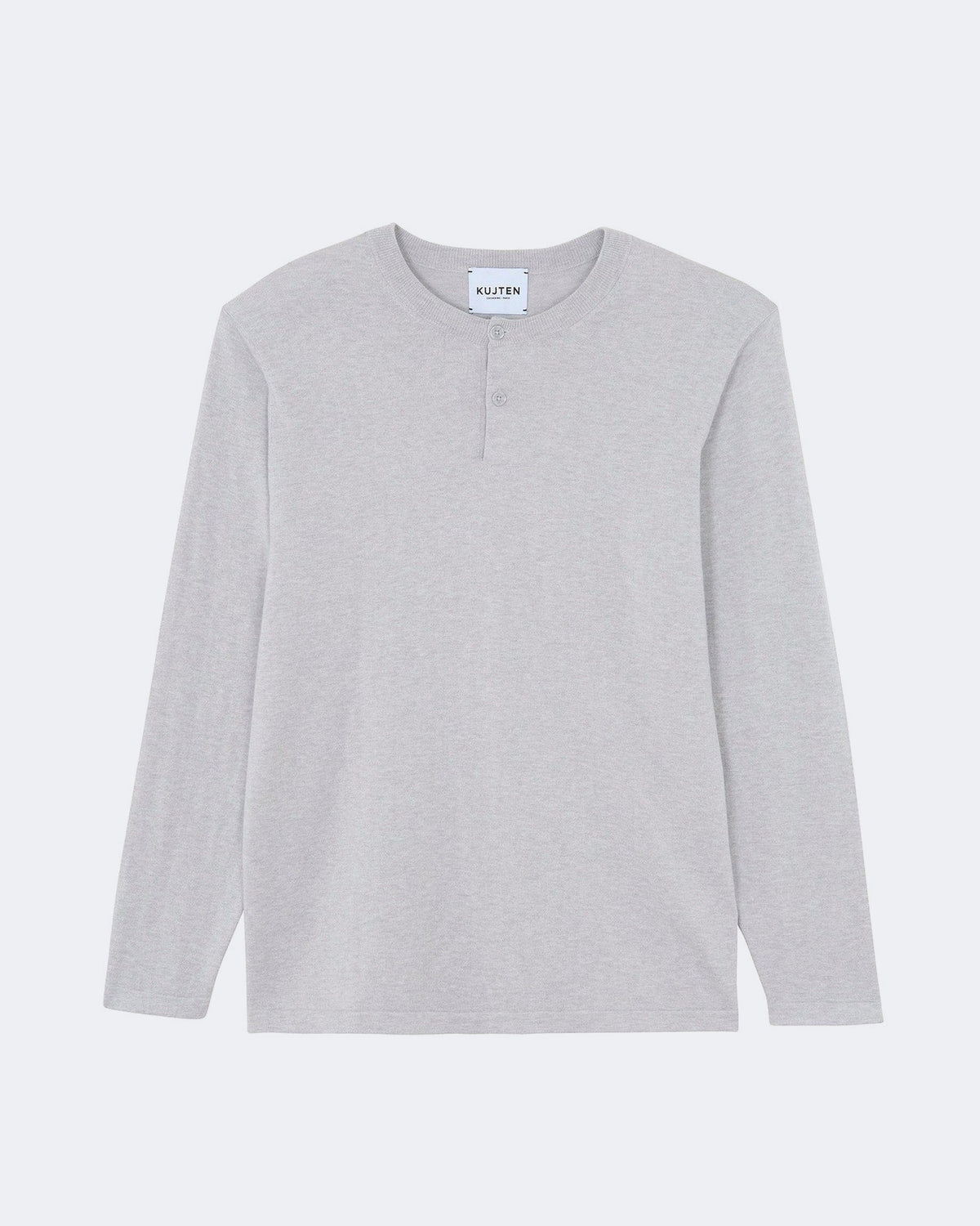 Pull en cachemire & coton gris pour homme - Kujten packshot