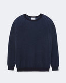 Pull en cachemire bleu pour homme - Kujten packshot