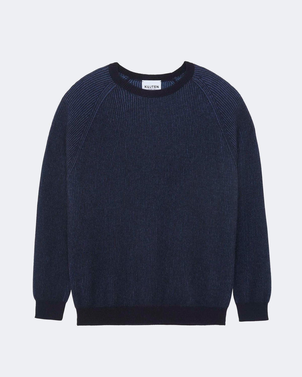 Pull en cachemire bleu pour homme - Kujten packshot