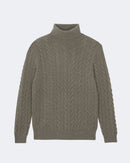 Pull en cachemire kaki pour homme - Kujten packshot