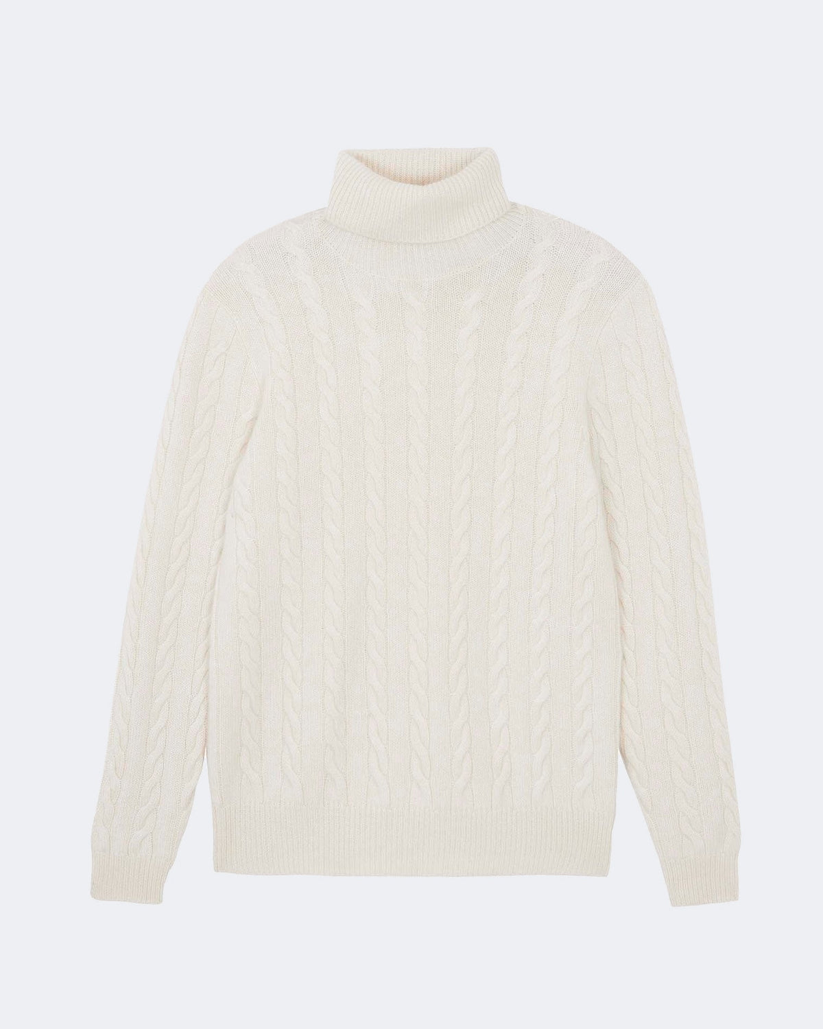Pull en cachemire blanc pour homme - Kujten packshot