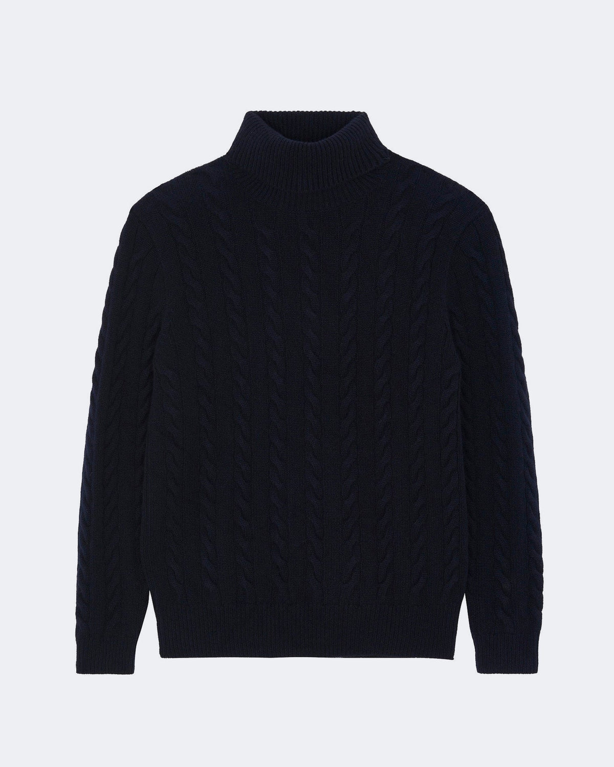 Pull en cachemire bleu pour homme - Kujten packshot