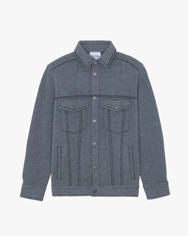 Jacket Gael flannel gray - Image principale