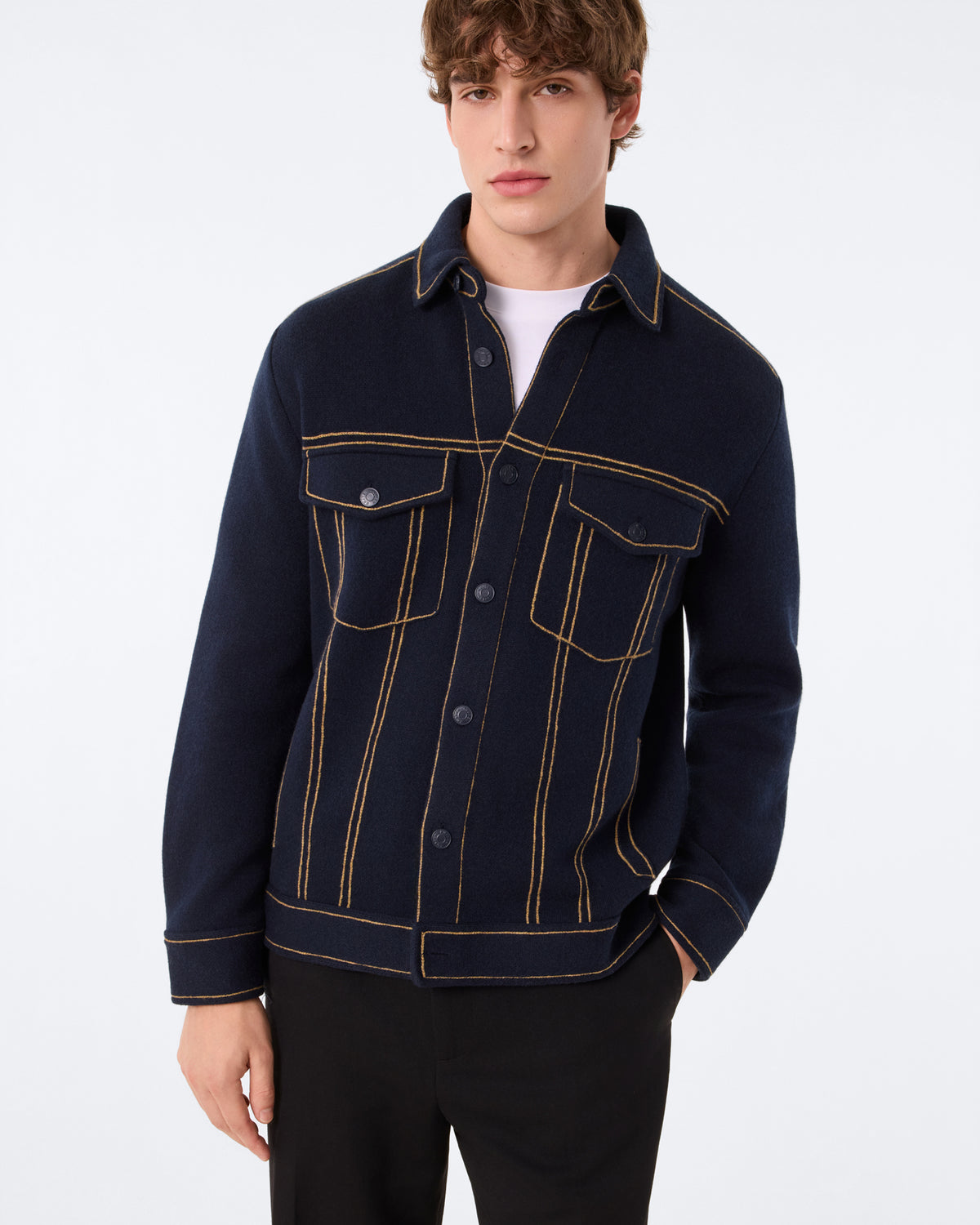 Veste Gael marine bronze