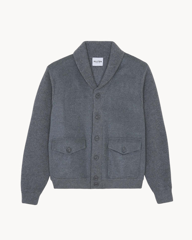 Jacket Gary flannel gray - Image principale