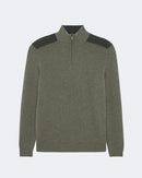 Pull en cachemire kaki pour homme - Kujten packshot