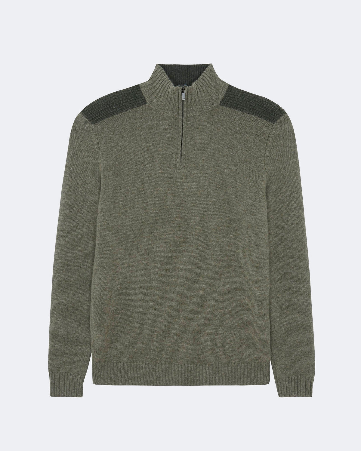 Pull en cachemire kaki pour homme - Kujten packshot