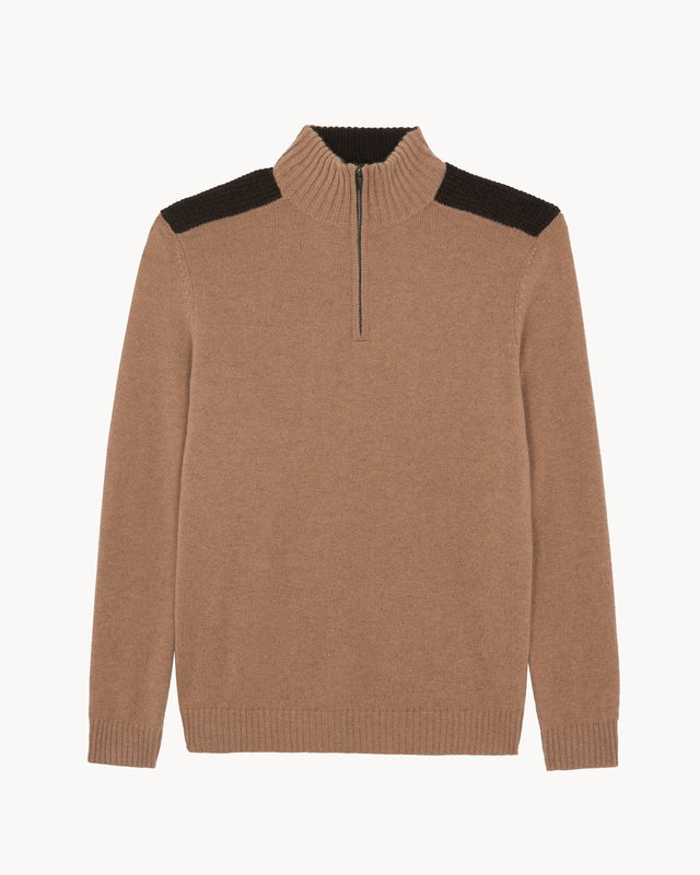 Sweater Theo camelo brown - Image principale