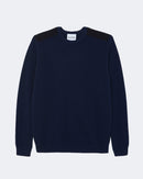 Pull en cachemire bleu pour homme - Kujten packshot