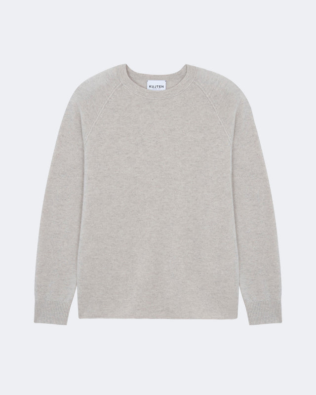Sweater Balthazar oats white - Image principale