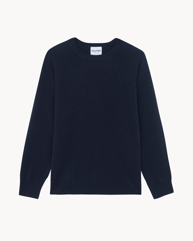 Sweater Balthazar dark navy blue - Image principale