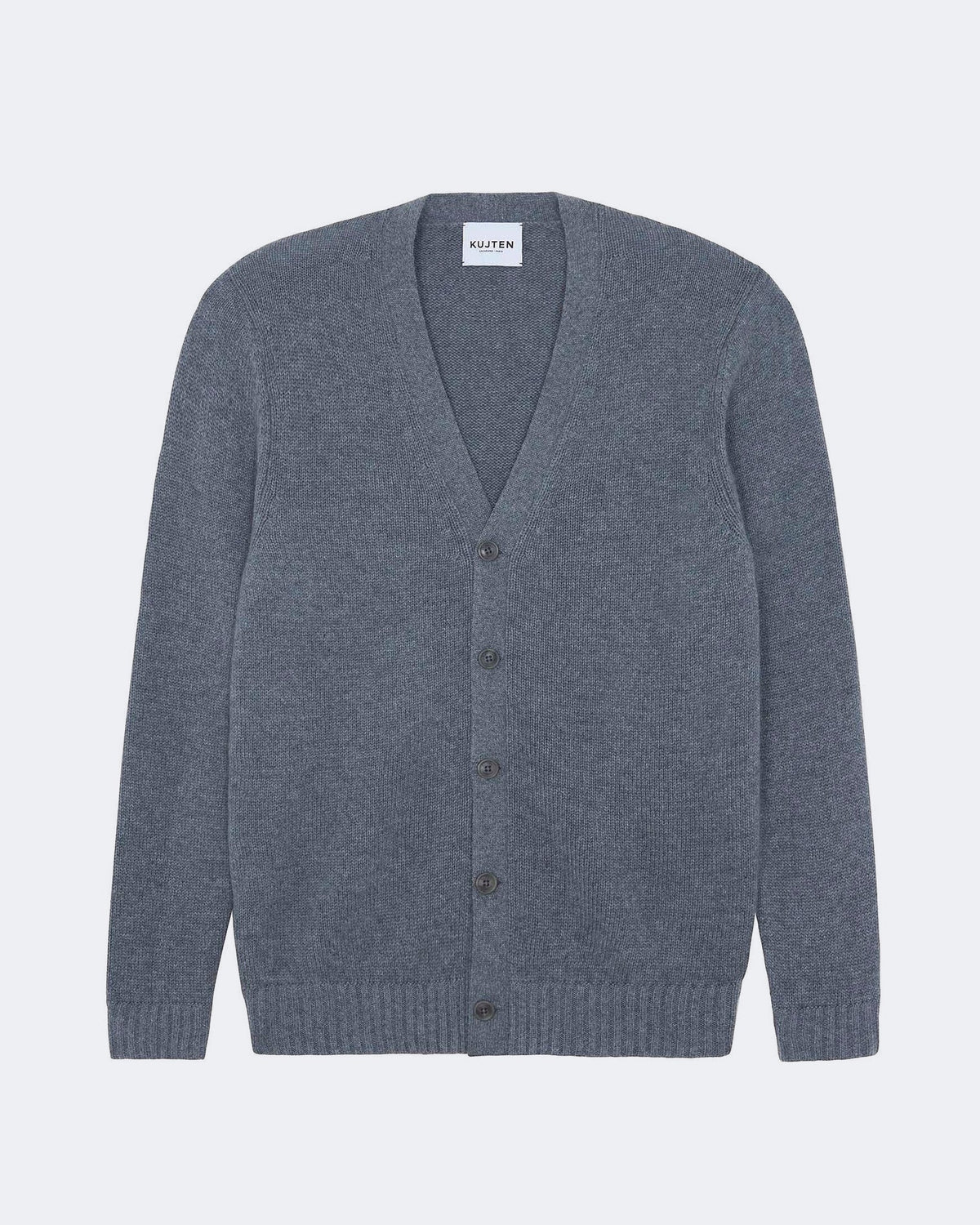 Gilet en cachemire gris pour homme - Kujten packshot