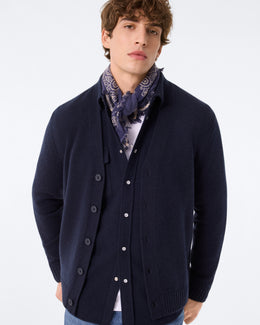 Cardigan Tiago bleu marine foncé