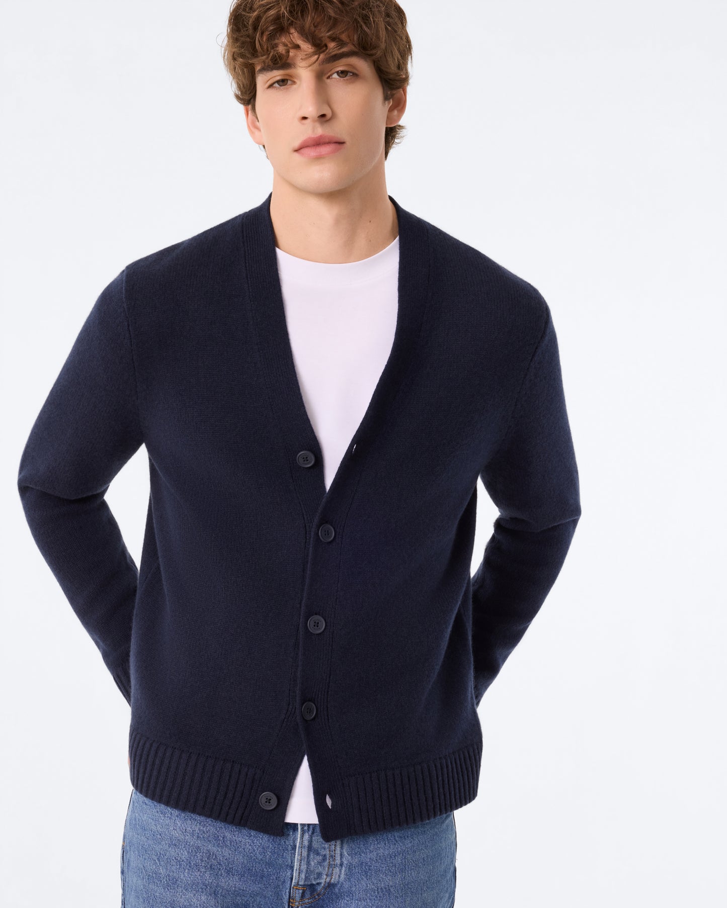 Cardigan Tiago bleu marine foncé